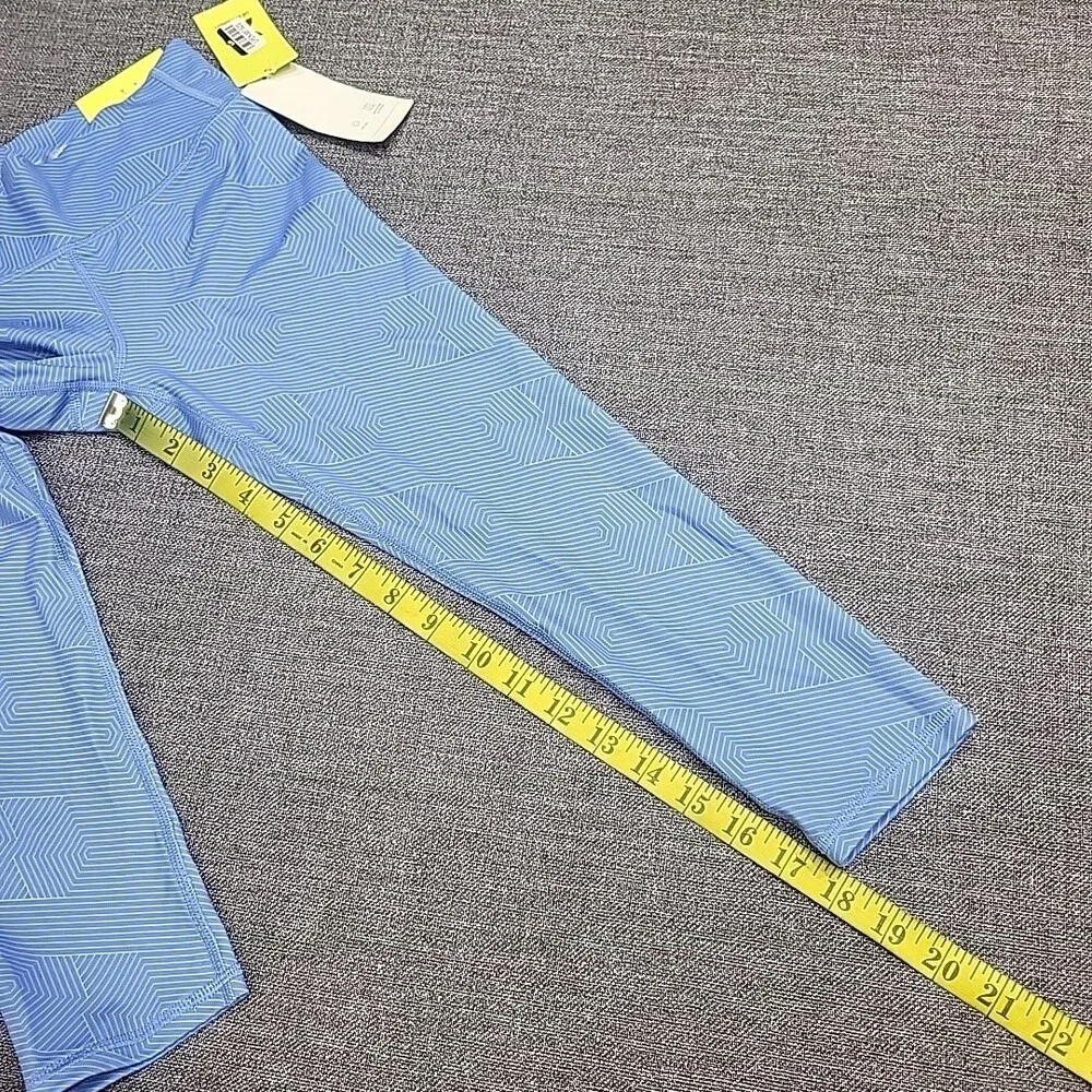 Girls Core Cropped Leggings Medium Size 8 Blue Active Pull On Pants UPF 50+